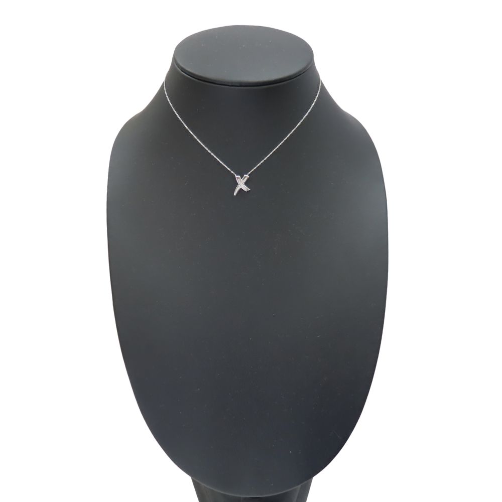 Used TIFFANY&Co. Necklace Kiss Silver925 2.7g Silver Paloma Picasso