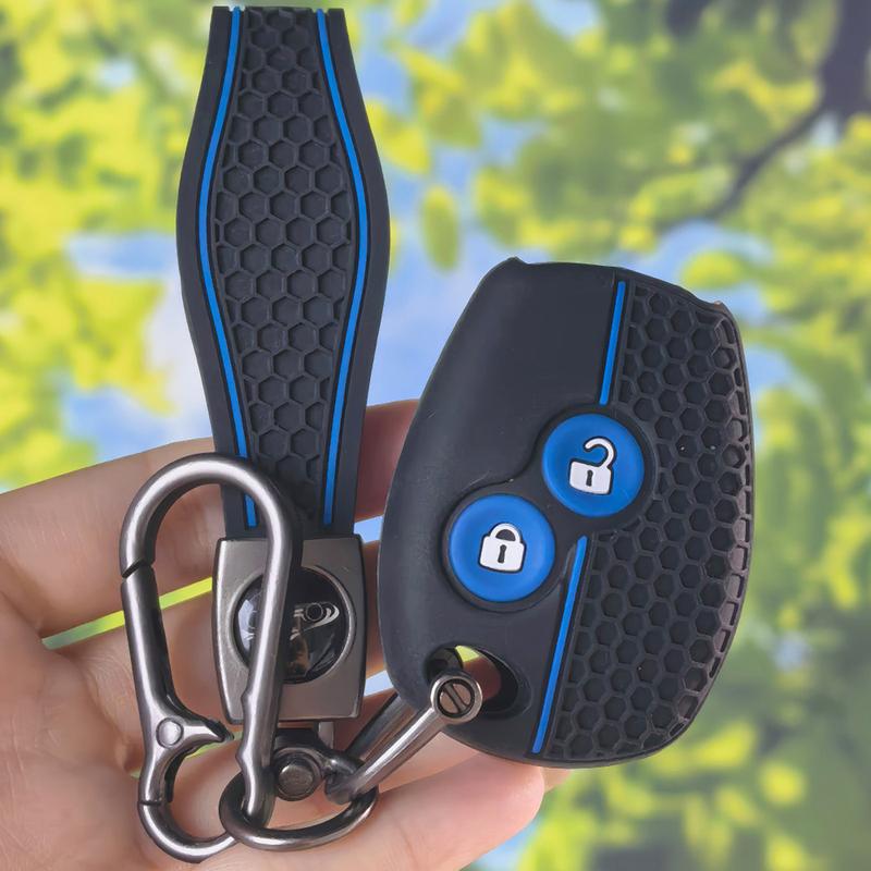 Anti-slip Silicone Key Shell With Keychain For Renault Megane Espace Duster Logan Fluence Clio Dacia Sandero Auto Key Fob