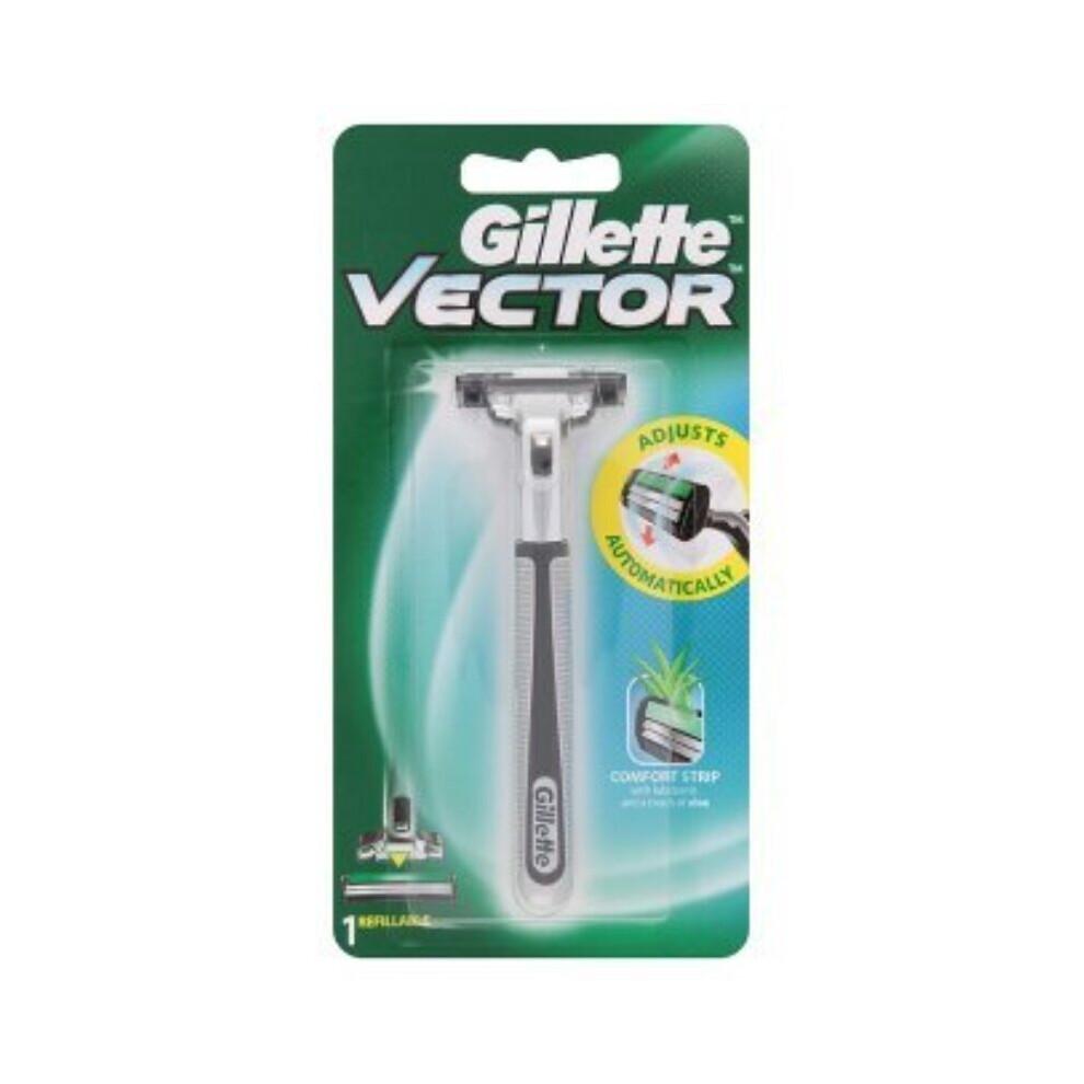 

Бритва Gillette Vector Adjuts, що автоматично повертається 1 Pack зелений