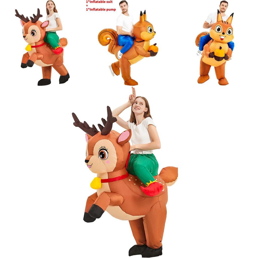Halloween Unicorn Squirrel Elk Chicken Inflatable Costume For Kids And Adults Cosplay Event