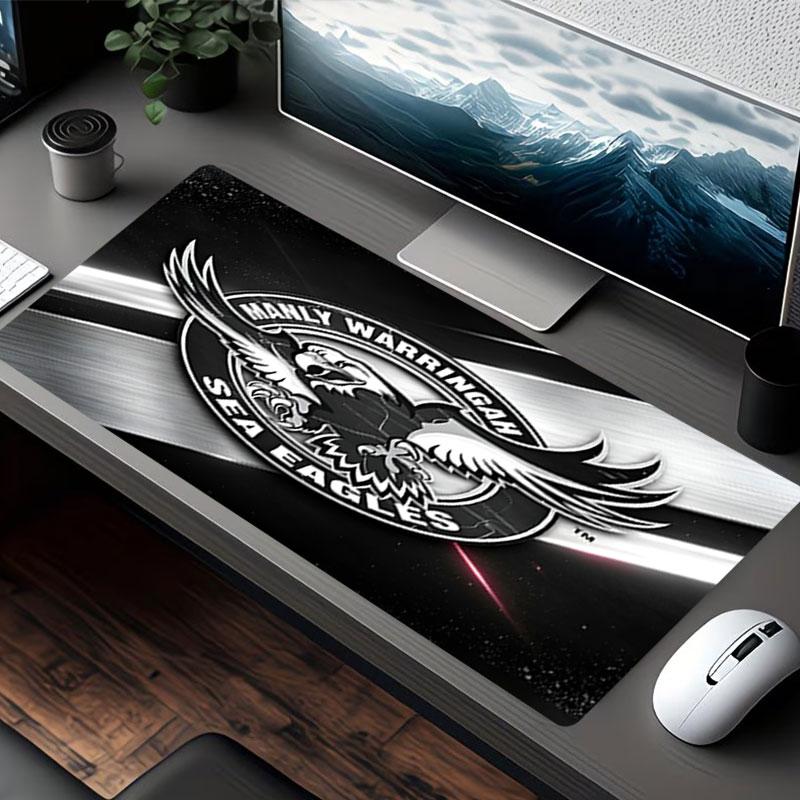 Manly Warringah Sea Eagles Print Mouse Pad, for Keyboard Pad Laptop PC Mat for Office Home Use, Desk Decor, Perfect Birthday Gift for Gamers