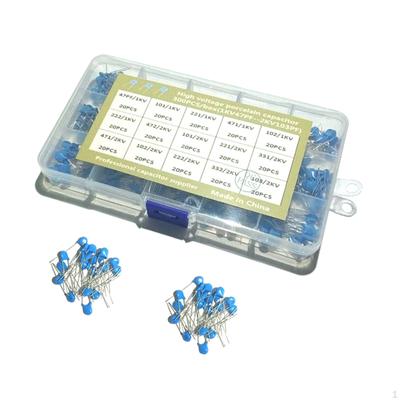 15 Values 300pcs Electrolytic Assortment 1KV47PF-2KV103PF