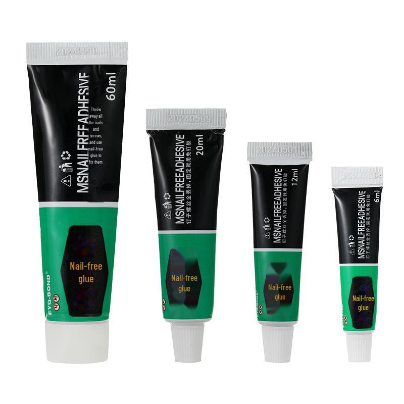 Univerzální lepidlo bez hřebíků: Silné lepidlo na stěny, obklady, sklo a okna – Vodotěsné a odolné proti vlhkosti.