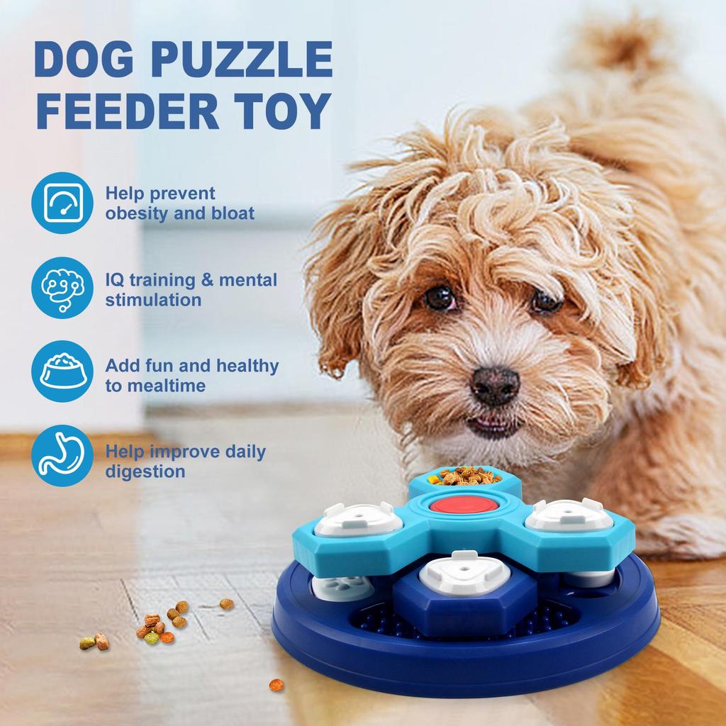 Cross-Border Three-Layer Slow Feeder Rotating Puzzle Bowl for Cats and Dogs