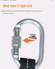 High-Altitude Safety Belt with Single/Double Hook Elastic Rope for Fall Protection