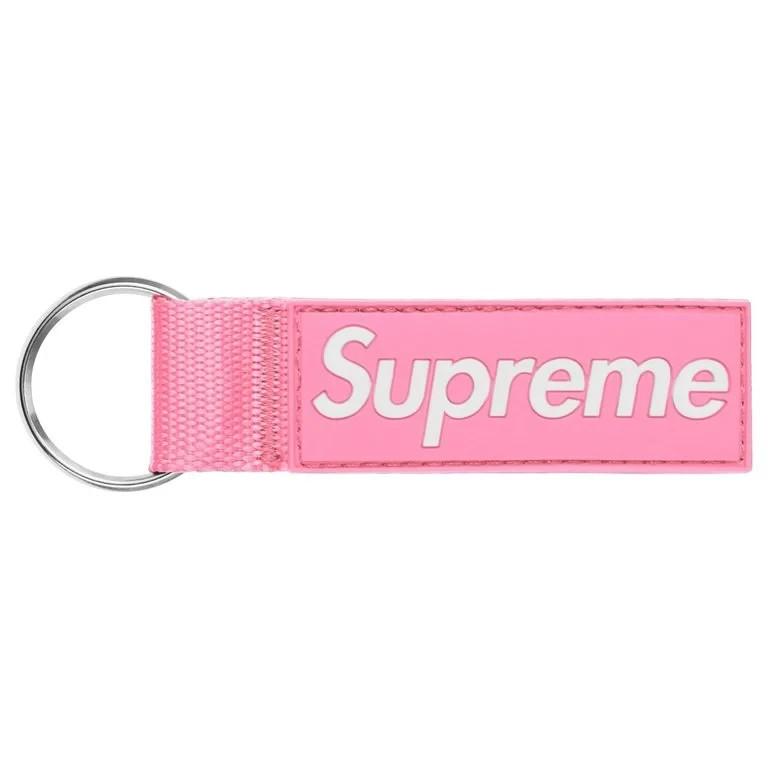 Supreme Webbing Keychain (26SS) Pink One-Size