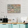 One Pack Horizontal Vintage Metal Tin Wall Art 2030cm 3040cm Retro Style Decorative Sign For Home Bar Garage Cafe Kitchen Display