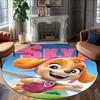 1pc Paw16 Carpet, Round Rug, Comfortable, Suitable for Entryways, Living Rooms, Office, And Bedrooms, Christmas Decoration