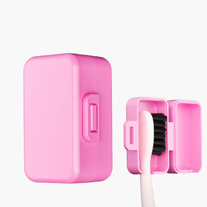 

Portable Travel Toothbrush Holder - Waterproof Plastic Case With Cover For Toothbrush Head Storage, Home & Outdoor Use