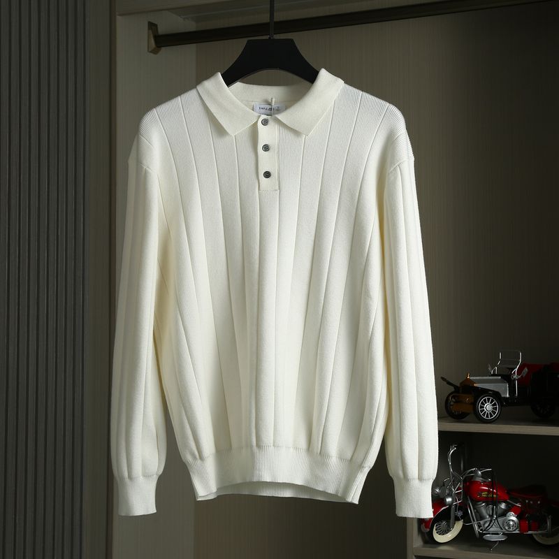 Spring and Autumn European Surplus Men's Casual Knitwear Export Surplus Spring and Autumn New Trendy Brand Sweater for Men