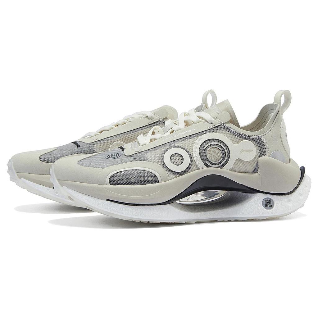 New LiNing Jueying CRC Slip Resistant Low Top Casual Shoes Women's Gray White AZGT018-3