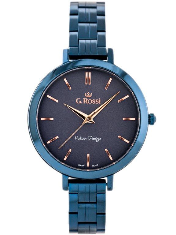 ZEGAREK G. ROSSI - 11389B-6F3 (zg787h) Blue/violet + BOX