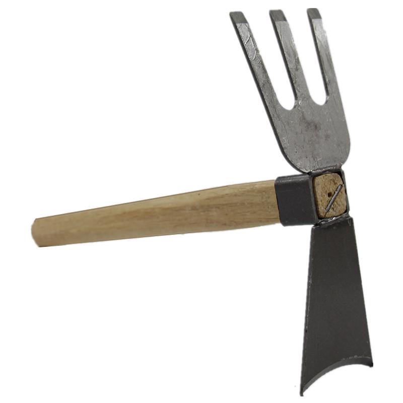 Compact Manganese Steel Hoe Set for Planting, Weeding, and Soil Loosening