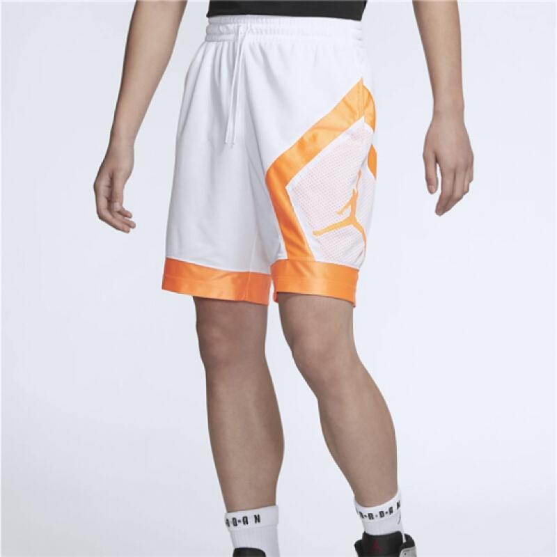 Jordan Jumpman Diamond Mesh Panel Basketball Shorts Men Bottoms White AV3207-102