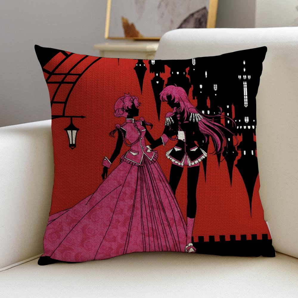 Magical RRevolutionary Girl UtenaS Cushion Cover Pcs Linen Throw Pillow Covers x x Modern Home Decor