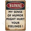 Retro Wall Art Mural Outdoor House Bathroom Home Room Decorations Decor Vintage Metal Signs Plates Tin Sign Posters Man Cave Bar