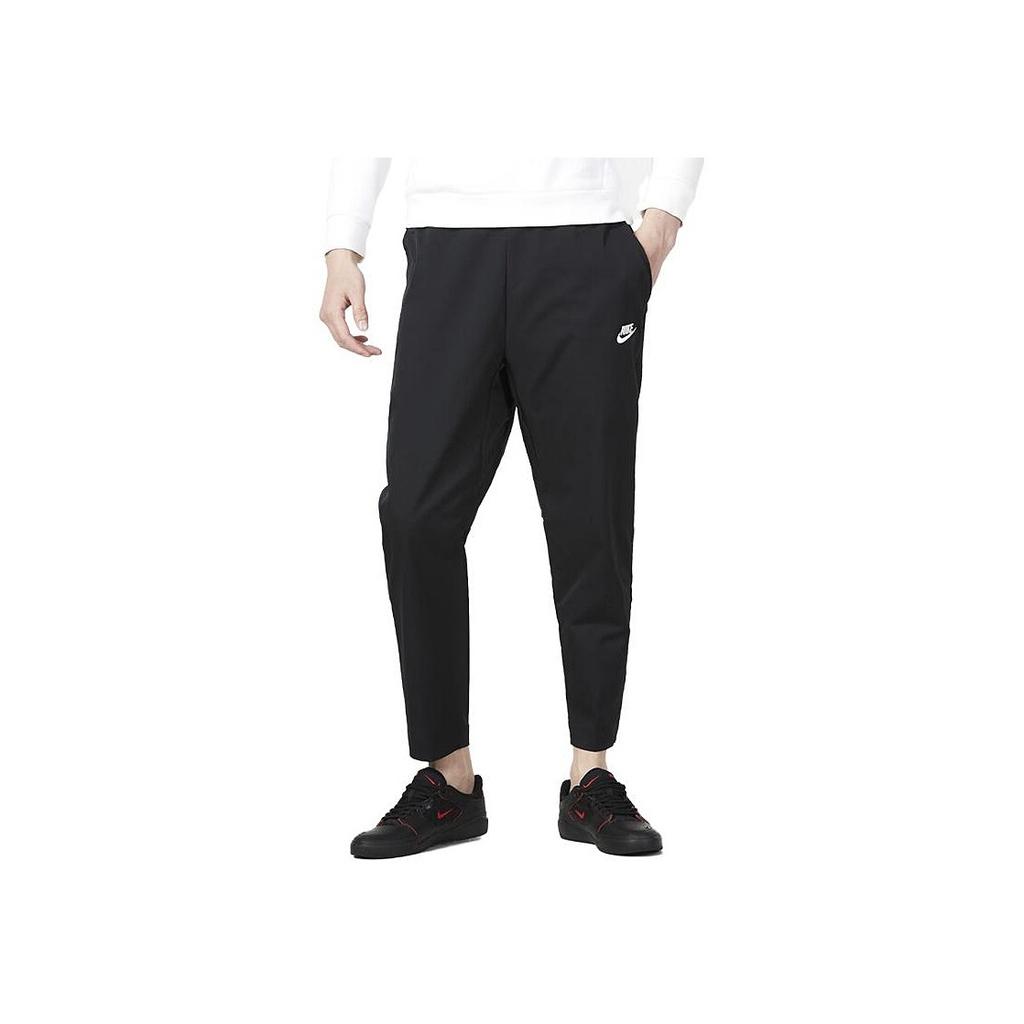 Nike Solid Color Cuffed Breathable Casual Pants Men Bottoms Black DX0625-010