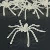 10 stk Fest DIY Dekorasjon Halloween Lysende Gummi Falsk Edderkopp Plastfigur Spøk Morsom Leke Hjemmefest Dekorasjon Gave