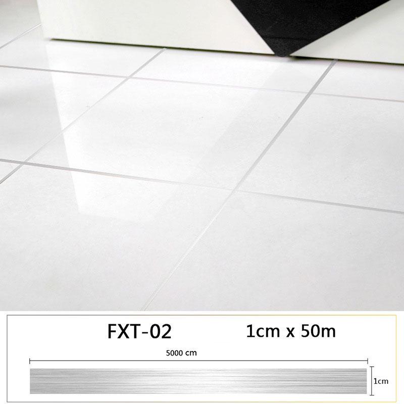 

Наклейка на шов плитки, водонепроницаемая, защита от плесени, красивая наклейка на шов, домашний декор 1cm x 50m серебряный