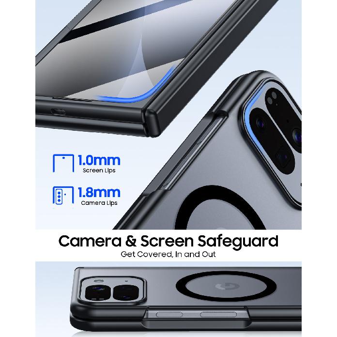 Compatible with Google Pixel 10 Pro Fold Wireless Magnetic Charging Phone Case, New Magnetic Hinge Protective Cover