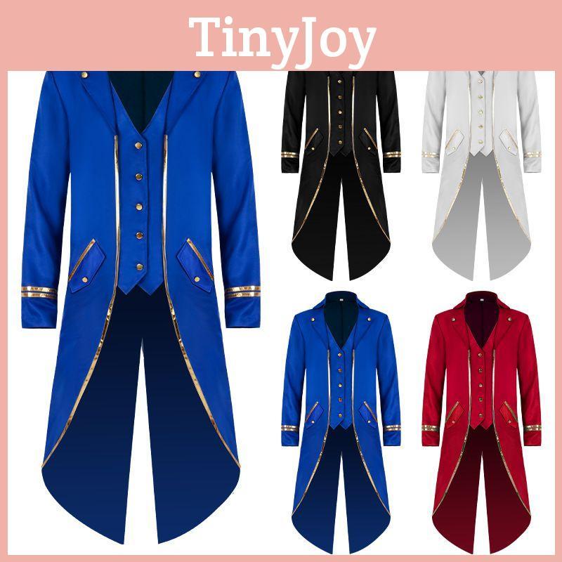 Elegant Steampunk Long Tailcoat Tuxedo For Halloween