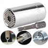 Universal 7-19mm Socket Wrench, Chrome Vanadium Steel, Metric/Imperial, Chrome Plated, Multifunctional Tool