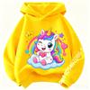 Autumn Winter Cute Unicorn Print Children's Hoodie Top Fashion Sports Long Sleeve Casual Boys Girl Pullover Kid Sweatshirt Coats