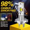 1PC/2PCS Canbus Turbo H7 LED 1:1 Size Lights Mini Head Lamp H4 HB2 9003 Car LED Headlight Bulbs H1 6500K White 12V for Cars