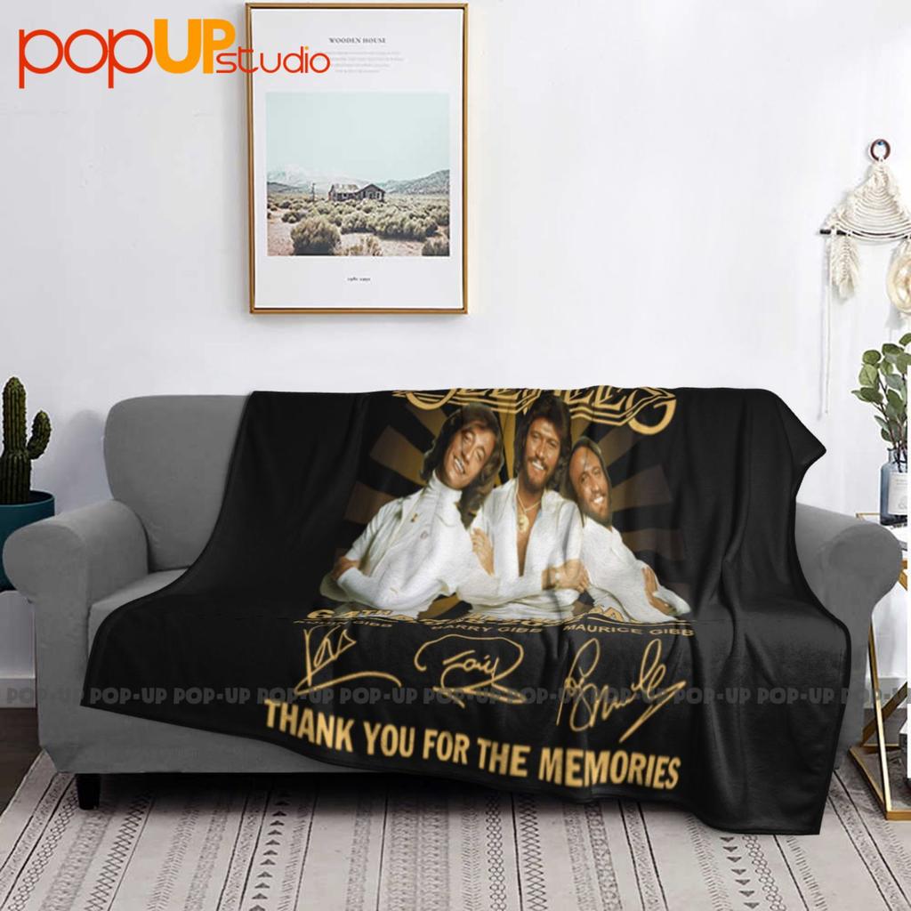 Coperta Trapuntata Ultra Morbida Anniversario Band Bee Gees Copertura Divano Invernale Copri Letto