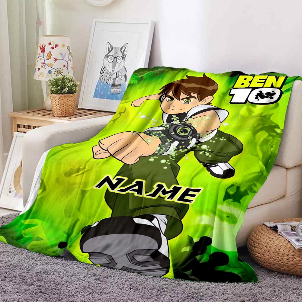 Custom 1pc Ben Alien Force Blanket, Soft And Comfortable Blanket, Casual Warm, Camping Travel Blanket, Birthday Gift Q9129