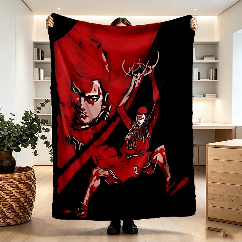 SLAM DUNK Print Blanket - Soft & Comfortable, for Bedroom, Travel, Sofa, Home Decoration - Birthday Christmas Gift for Friend