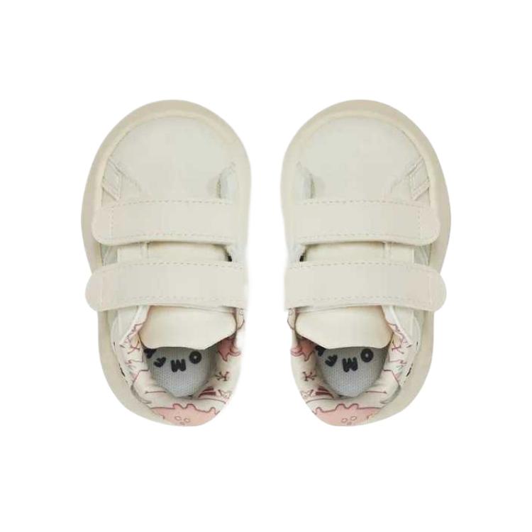 Adidas Grand Court 2.0 I Dino Baby Sneakers Cream Off-White Linen-Green JI3898