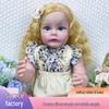 22-inch Reborn Girl Doll with Long Hair - Soft Vinyl Children's Playhouse Toy Gift