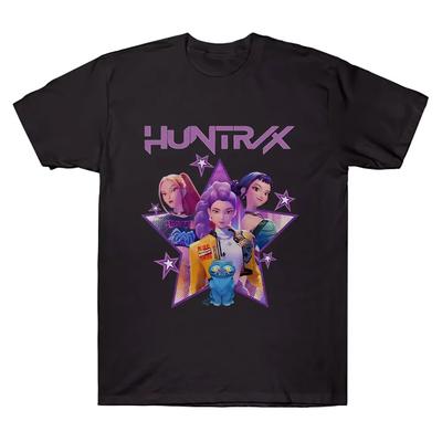 KPop Demon Hunters Tees Rumi Men Women O-Neck Short Sleeves Tops T-shirt Fans Gift Clothing Fashion Cotton Comfortable T Shirt