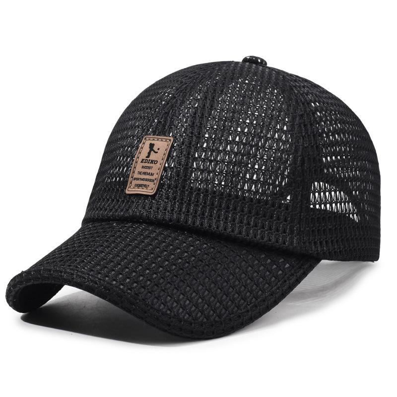 New hat men s breathable mesh summer shading cap women s outdoor travel versatile baseball cap Adjustable