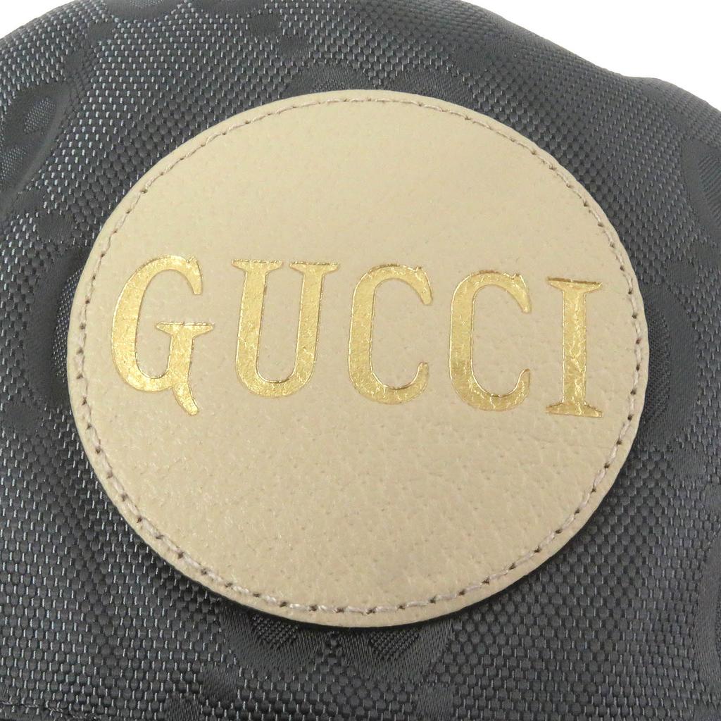 Excellent GUCCI hat Off The Grid GG logo bucket gray Nylon mens 627115 Used