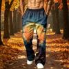 Men's Halloween Printed Sweatpants with Pockets Loose Fit Jogger Pants for Sports