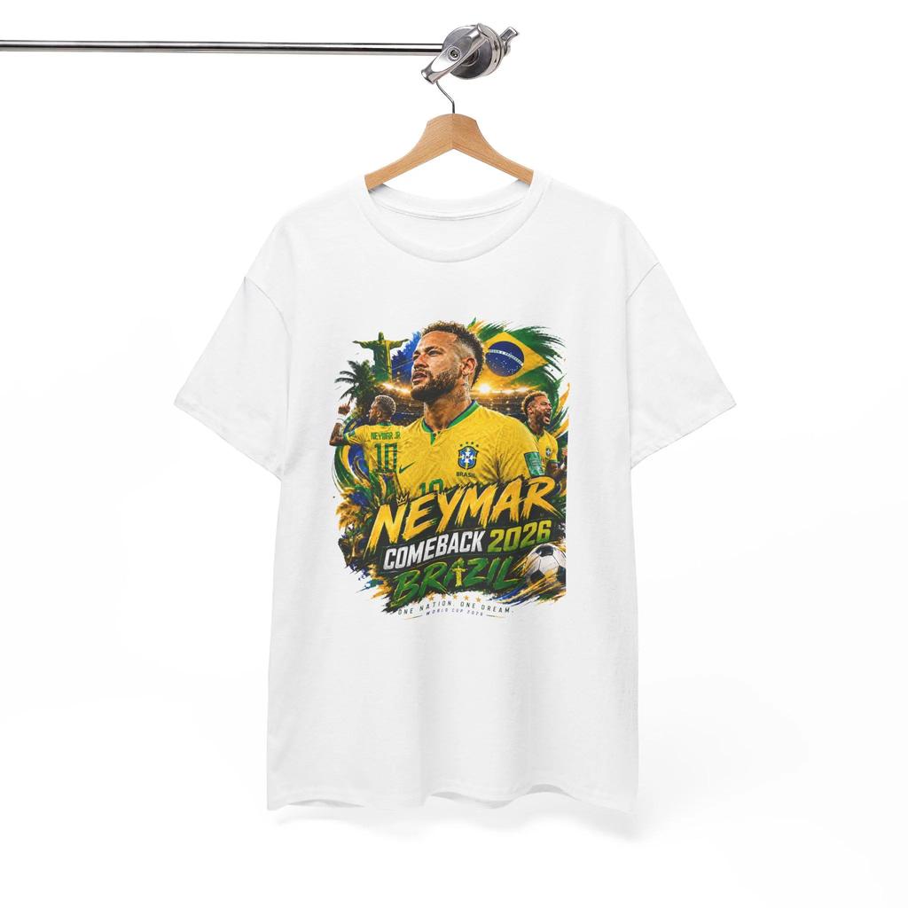 Summer Hot Sale Fashion Popular Neymar Jr. Brazil Comeback 2026 Soccer Women Men T-shirt Football Fan Tees