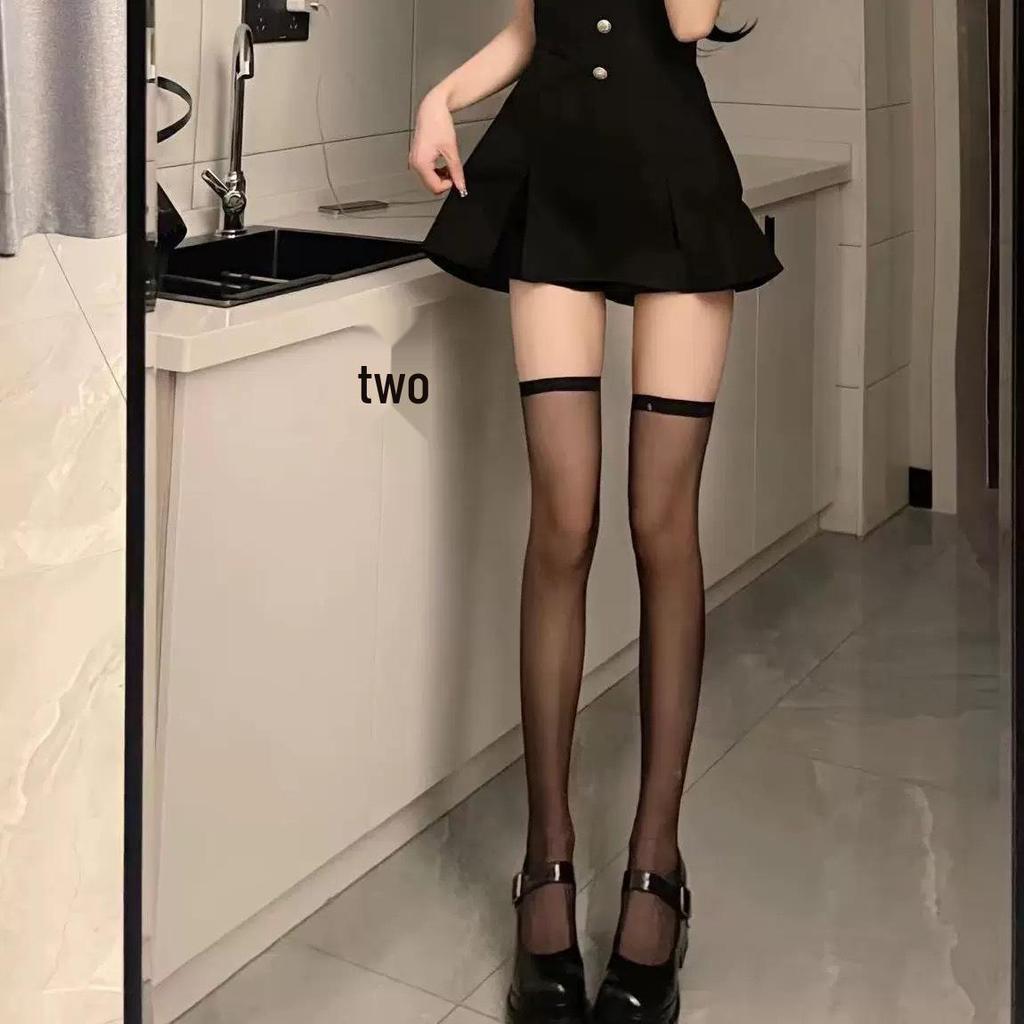 Women's Summer Anti-Slip Knee Pads: Long Stockings with Cold Protection & Anti-Hook Silk