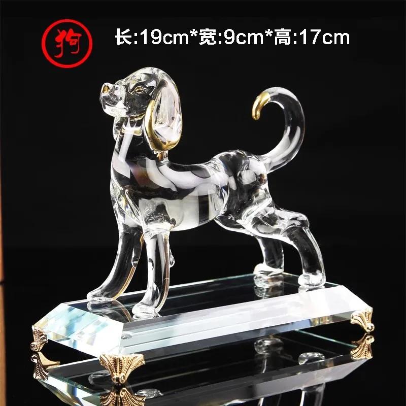 Home decor accessories Twelve zodiac animal ornaments Crystal crafts Wealth acquisition ornaments 1pcs desk decoration