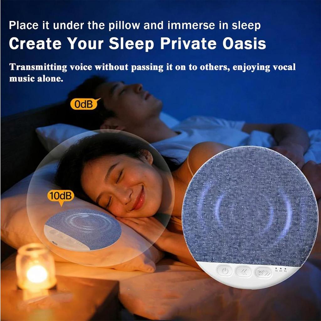 Bedroom Pillow Speaker Sound Blue-tooth Under Pillow Speaker Stereo Bass White Noise With Timer For Sleeping Gifts