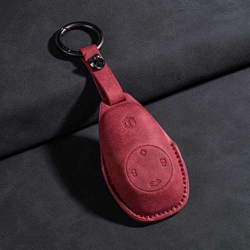 Fit For Leapmotor T03 B10 C10 C01 C11 C16 Car Key Card Holder Smart Card Case Suede Protective Shell