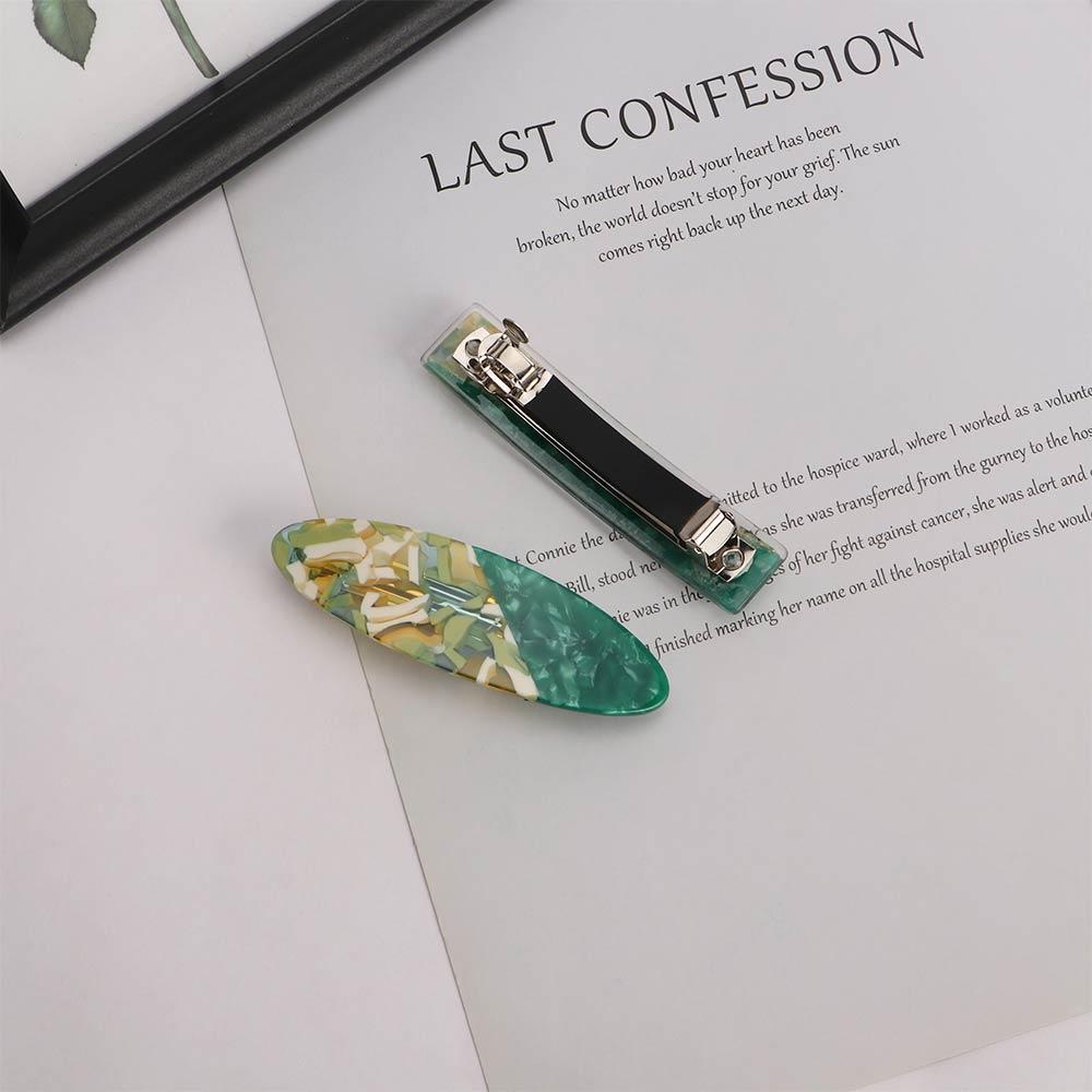 Sheet Hit Color Headwear Green Korean Style Hairpins Hair Ornaments Hair Claws Women Hair Clips