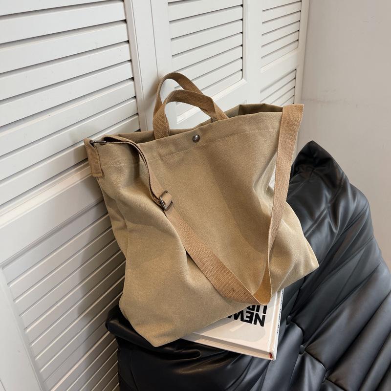New Canvas Women's Bag 2025 Fashion Large Capacity Crossbody Bag Vintage Casual Handbag Shoulder Tote Bag