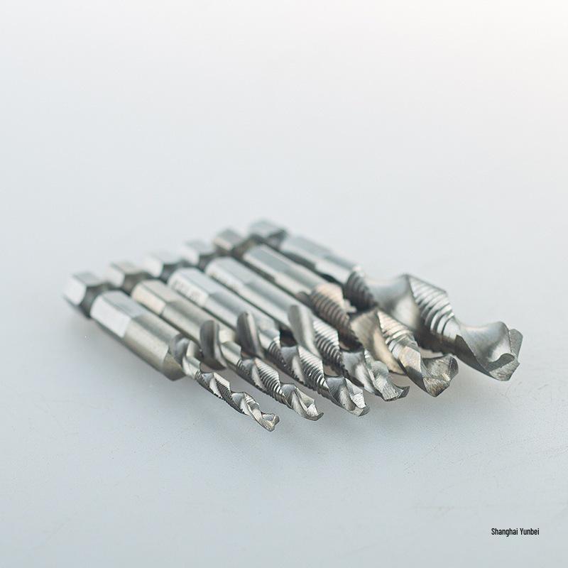 Yunbei Titanium-Plated High-Speed Steel Hex Shank Spiral Tap Drill