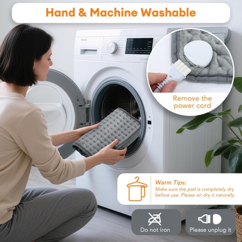 Soft Plush Electric Heating Blanket Adjustable 9 Temperature Setting Safe Automatic Shutoff Heating Pad for Cold Weather