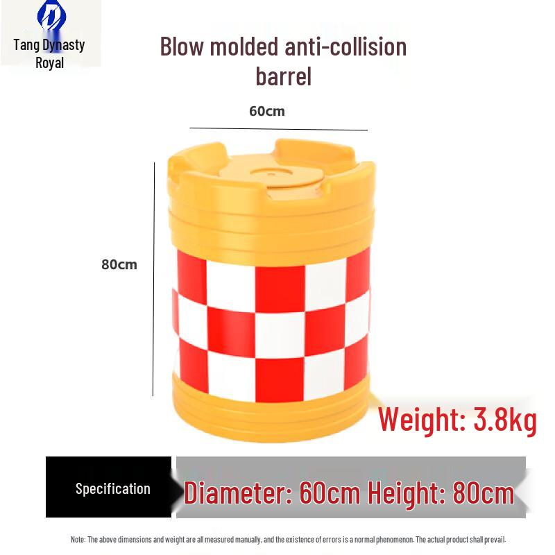 Plastic Road Safety Water-Filled Anti-Collision Barrel