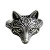 2026 Fox-Wolf Carved Ring: Animal-Shaped Alloy Ornament with Elegant Lines
