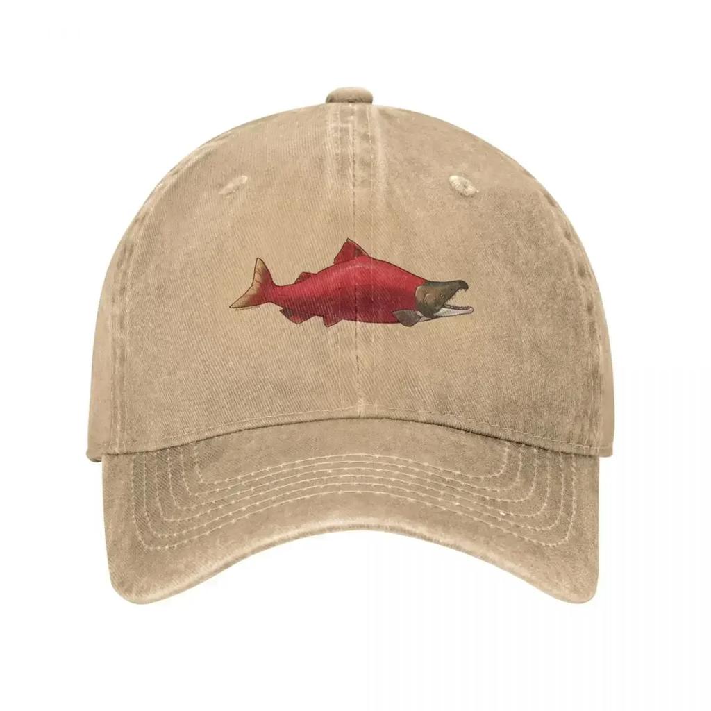 Sockeye Salmon Baseball Cap Rave Hat Luxury Brand Golf Cap Hats For Women Unisexs