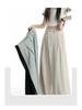 2026 Women's Black Slimming Wide-Leg Casual Pants, Plus Size, Soft Thin Fabric, Straight-Leg Design.